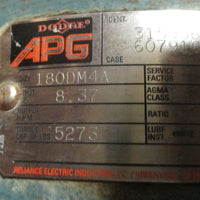 Dodge APG 180DM4A Gear Reducer 17.1:1 Ratio 8.37 HP 3159566002UX 607916368P Used