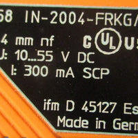 IFM Electronic IN258 Inductive Proximity Sensor IN2004FRKG/AS 4mm 1055VDC