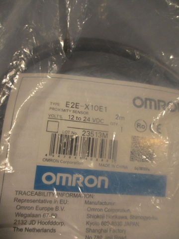 Omron Proximity Sensor, Inductive, 3mm 12 to 24VDC E2EX10E1