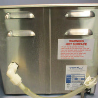 VWR Scientific 250HT Ultrasonic Cleaner w/ Lid and Manual 2.5Gal 120V 6A 50/60Hz