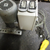 Hadef 66/04 AK 405 DI 80 N 8/2 Chain Hoist 480V 0.9/0.22 kW 500kg Load Cap.