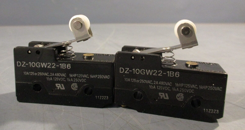 Lot of (2) Omron Limit Switch DZ10GW221B6