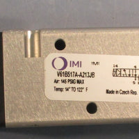 Norgren V61B517AA213JB Pneumatic Solenoid Valve 145 PSIG 5/2 SOL/SPR