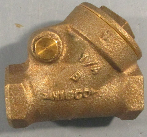 Nibco Pattern Swing Check Valve 1/4" NPT 125 SWP 200 WOG Lot of 2