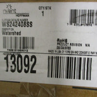 Nvent Hoffman WS242408SS Watershed Enclosure Wallmount Sloped Top 24" x 24" x 8"