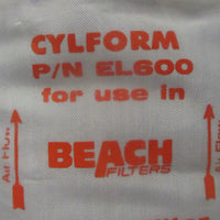 Beach Filters Cylform EL600 Dessicant Filter Element for Compressed Air Dryer