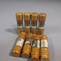 LOT OF 8 OBUSSMANN FUSETRON TIME DELAY DUAL ELEMENT FUSE 8 AMPCLASS RK5 FRNR8