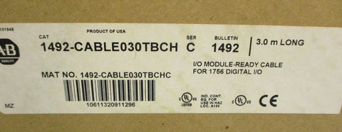 Allen Bradley 1492-CABLE030TBCH Ser. C Module Ready Cable
