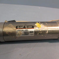 SMC PNEUMATIC CYLINDER 145PSI 40MM BORE 100MM STROKE, CDM2C40100A
