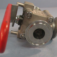 Flowserve Worcester Controls A351 CF3M Ball Valve Three-Way A351CF3M