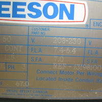 Leeson C032027 Motor 2 HP 1165 RPM 184TCZ Frame and 208 230/460 Volt