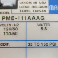 Mac Valves 912B-PM-111AAAG Solenoid Valve 25-150PSI 110/120VAC0