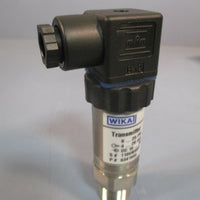WIKA PRESSURE TRANSMITTER 0 to 25 PSI S10 8341995