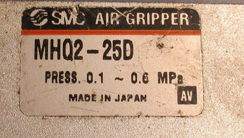 SMC MHQ225D Press 0.10.6 Double Acting Pneumatic Air Gripper