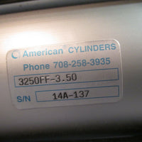 American Cylinders Air Cylinder 3250FF-3.50 14A-137