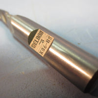 Weldon 1° Tapered End Mill: T16A2, 3/16"DIA, 3/8"SHK, HSS, 3FL, USA