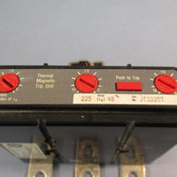 Westinghouse JT3225T Trip Unit Circuit Breaker 600VAC 225A 3Pole JD, HJD or JDC