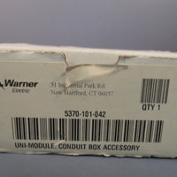 WARNER ELECTRIC UNIMODULE CONDUIT BOX ACCESSORY 5370101042