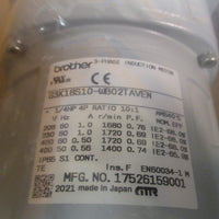 BROTHER GEAR INDUCTION MOTOR 3PHASE 1/4HP, 4P, RATIO 10:1 G3K18S15WB02TAVEN