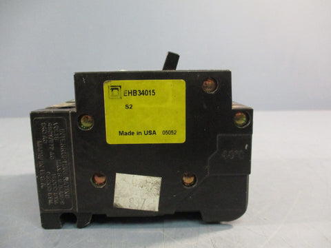 Square D EHB34015 3 Pole 15 Amp 480Y/277 Volt Bolt On Circuit Breaker