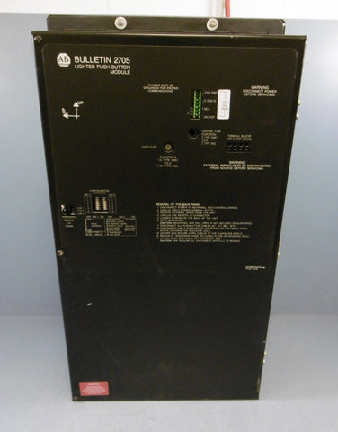 Allen Bradley Bulletin 2075T11J3 Lighted Push Button Module USED