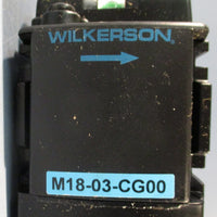 Wilkerson M18-03-CG00 Compact Coalescing Air Filter Automatic Drain .01 Micron