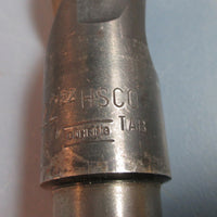 Guhring HSCO 7/8" 22 TAB 9.5" Total Length 5.5" Cutting Length Drill Bit Used