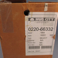 Hub City 0220-66332 Gear Reducer 1800:1 Ratio Model 1804, 56C Style LBLR