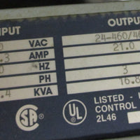 Vee Arc Super 7000 Adjustable Frequency Drive SCI401XZ11113 999606 460VAC 19.3A