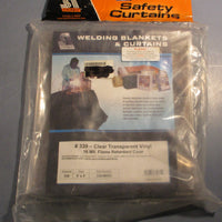 Steiner 339M5X5 Welding Blankets and Curtains Clear Transparent Vinyl 5' x 5'