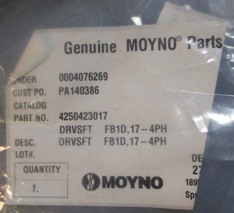 Genuine Moyno Parts 4250423017 Drive Shaft 7-3/8" Long FB1D,17-4PH