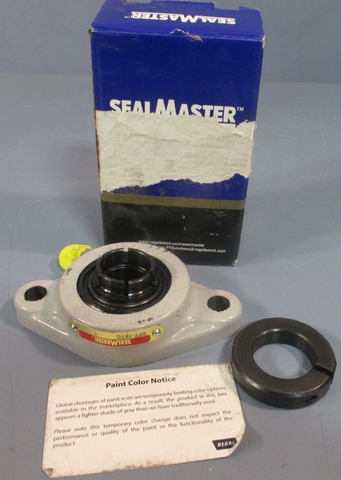 SealMaster 2 Bolt Flange Mount Bearing 1" Bore Gold Line SFT-16TC
