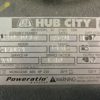 Hub City HI4062E Gear Speed Reducer 025010467 35.91:1 Ratio 3HP