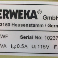 Erweka GWF Granulate Flow Tester w/ Instruction Manual 115V 60Hz