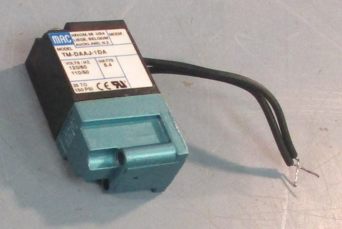 Mac Valves Inc TM-DAAJ-1DA Solenoid Valve 110/120 V 50/60 Hz 5.4 W 25-150 PSI
