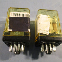 Lot of (2)  Idec RR3PAU AC24V Power Relay General Purpose 50/60Hz, 11Pin