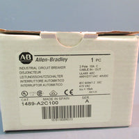 ALLEN BRADLEY INDUSTRIAL CIRCUIT BREAKER 2POLE 10A SER A 1489A2C100