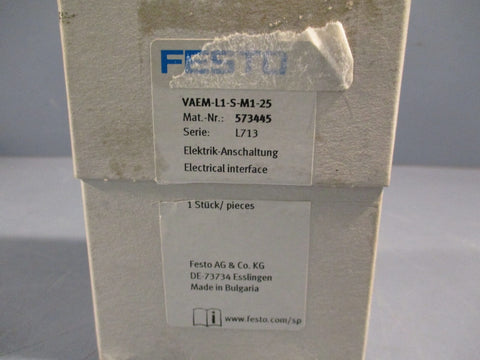 FESTO 573445 Electrical Interface VAEML1SM125