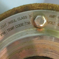 Van Der Graaf 1hp Drum Motor: TM127B25410, 3ph, 60hz, NS66378