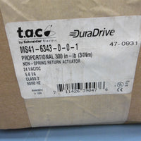 TAC MS41-6341 0-0-1 Non Spring Return Actuator 300 In-Lb 24VAC/DC 50/60HZ