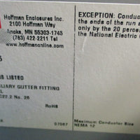 Hoffman F66WN6 Nipple FeedThrough Wireway 6" W x 6" H Wireway x 6" L 14920
