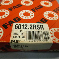 LOT of (2) FAG 6012.2RSR DEEP GROOVE BALL BEARING 02121112
