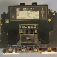 Square D 8810 SEO 12 Form S Series A NEMA Size 3 Motor Starter 120V Coil