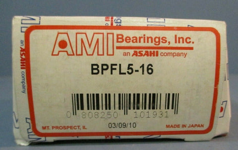 Lot of 2| AMI Narrow Set Screw Pressed Steel 2-Flanged Bearing: BPFL5-16