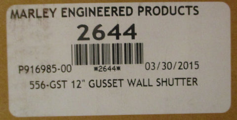 Marley Engineered Products 2644 12" Gusset Wall Shutter 556-GST