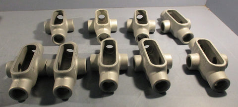 Appleton X37 1" Grayloy FM7 Conduit Body Aluminum (Lot of 9)