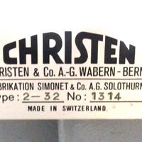 Christen 232 Drill End Mill Tool Grinder Sharpener Select O Point with Base