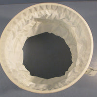 BFM Fitting 24314 Filter Sleeve White Polyester 10" ID 101/12" OD 10" L