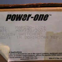 Power One MAP 1301024 Power Supply w/Adapter Plate, Series: Switcher 50/60Hz