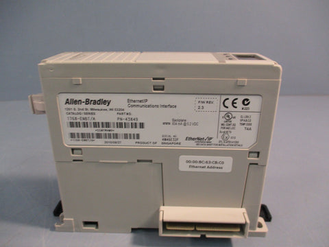 AllenBradley 1768ENBT /A Ethernet/IP Communications Interface F/W REV 2.3